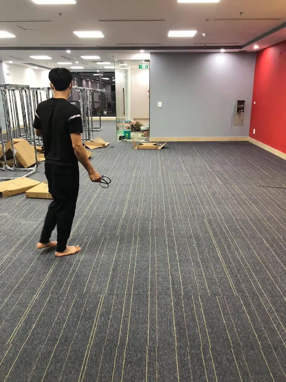  Thảm tấm PVC - Thảm văn phòng
