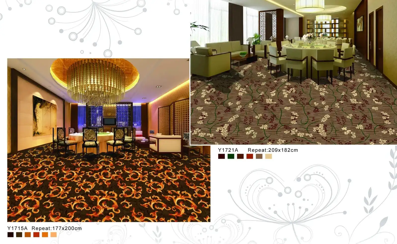 Cách trang trí thảm hôi trường khách sạn