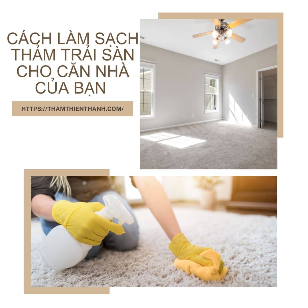 Các cách làm sạch thảm trải sàn