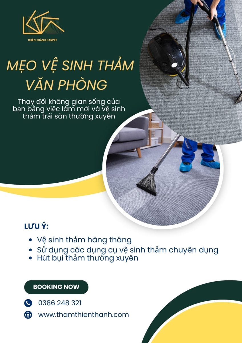 Mẹo vệ sinh thảm đúng cách