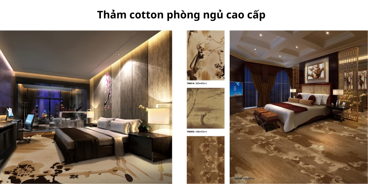 Thảm cotton phòng ngủ 