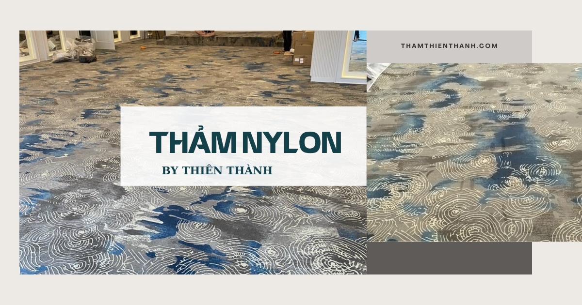 dòng thảm nylon in hoa