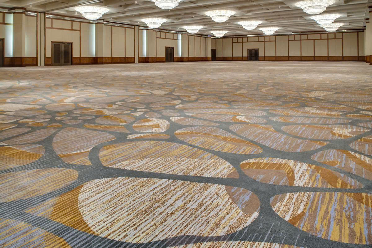 Ưu điểm của thảm trải sàn polyester giá rẻ dùng trong sự kiện lớn 2 thảm trải sàn polyester