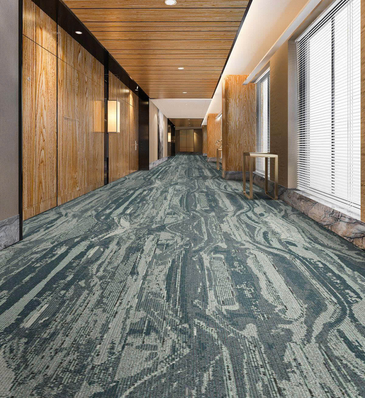 Xu Hướng Thảm Văn Phòng 2025 10 thảm in hoa văn khách sạn