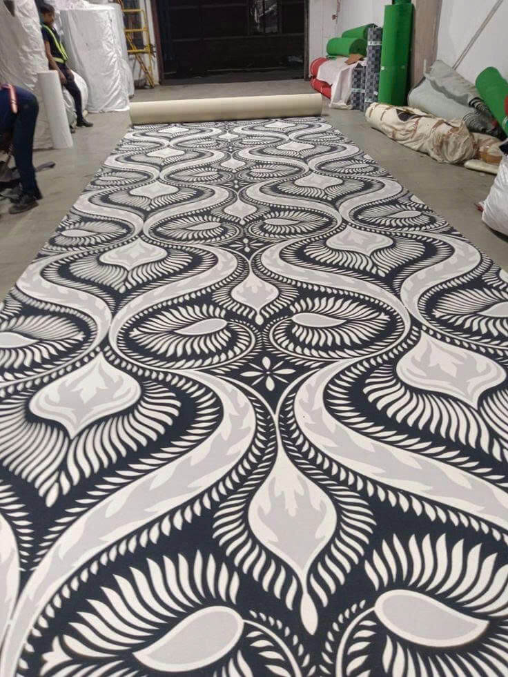 Xu Hướng Thảm Văn Phòng 2025 11 thảm dệt tay phòng khách sang trọng