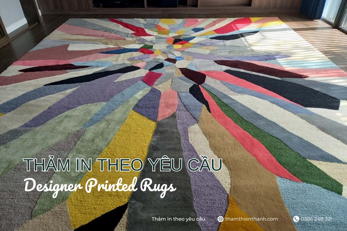 Xu Hướng Thảm Văn Phòng 2025 12 Thảm in theo yêu cầu