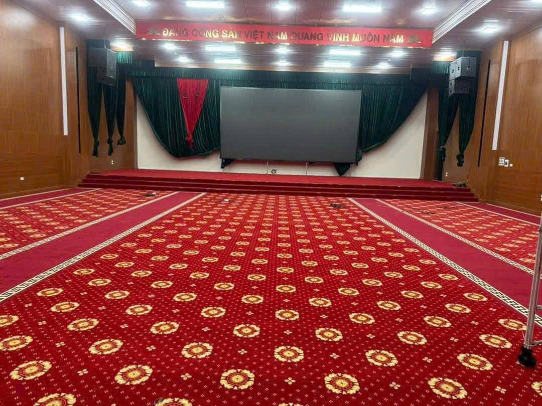 thảm đỏ hoa văn trải sự kiện, trung tâm hội nghị (1)