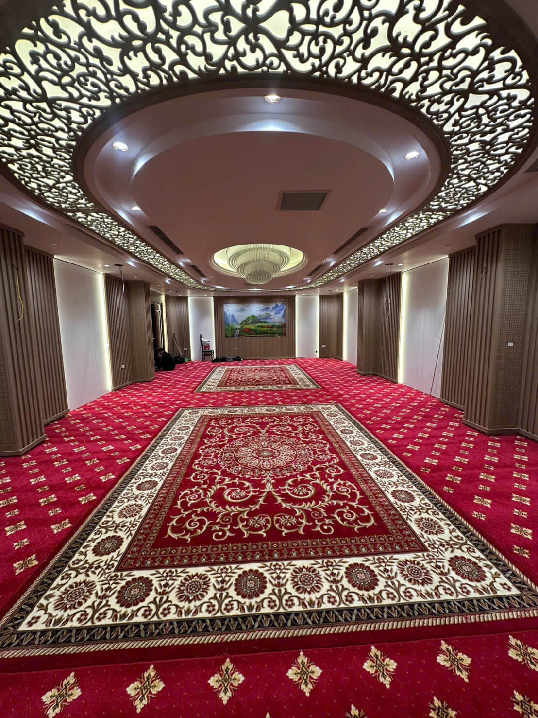 thảm đỏ hoa văn trải sự kiện, trung tâm hội nghị