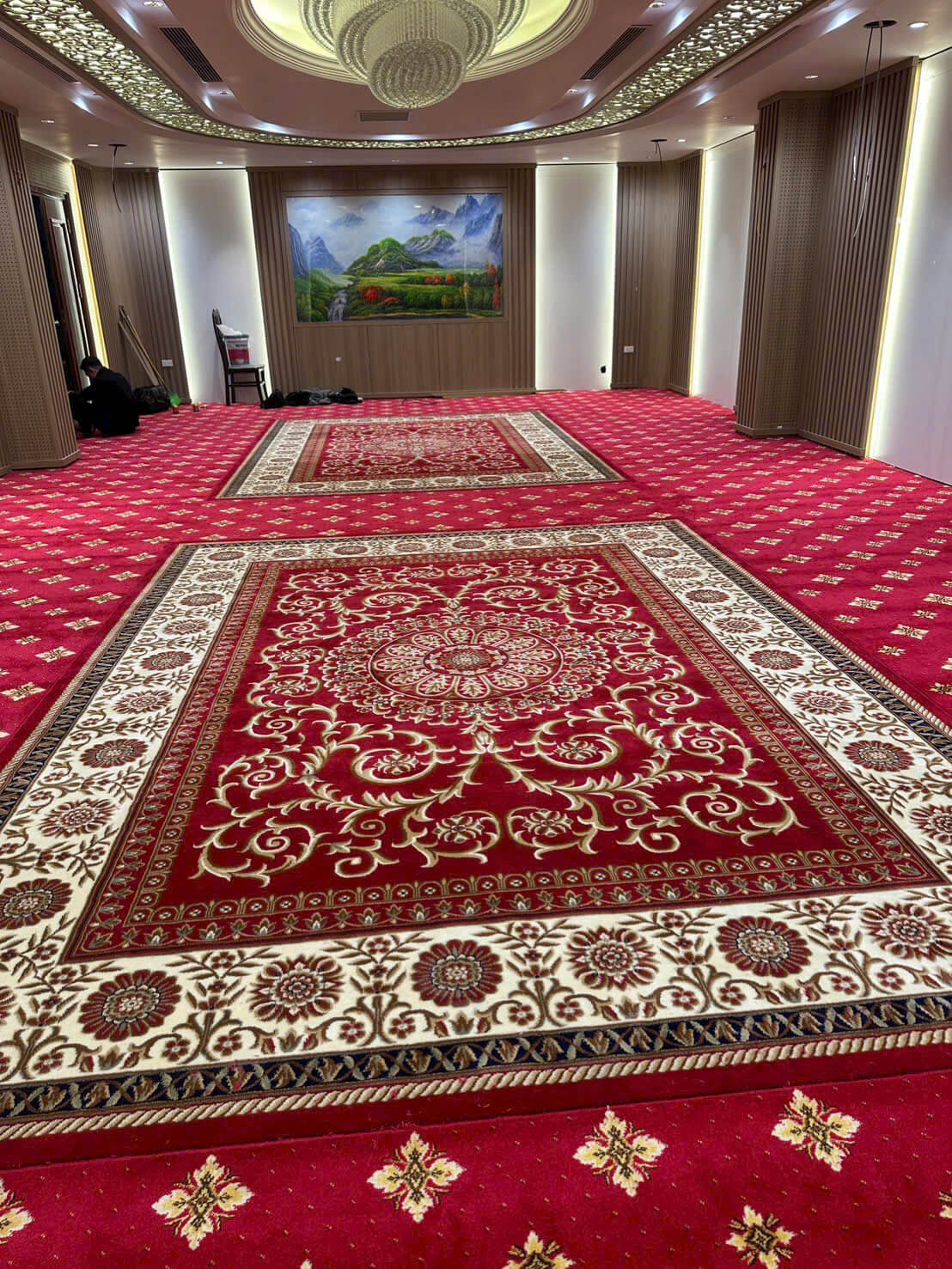 thảm đỏ hoa văn trải sự kiện, trung tâm hội nghị